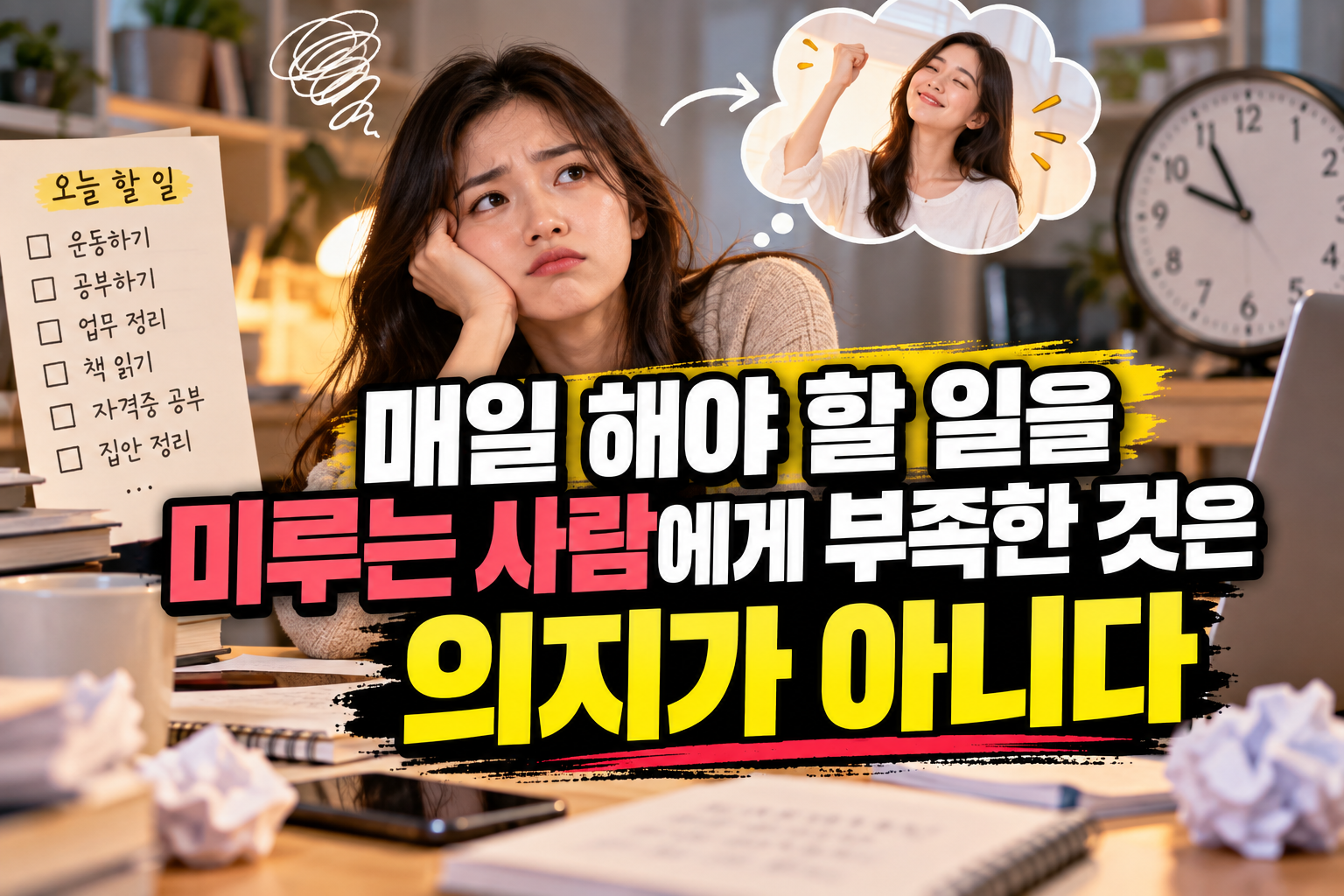 미루는 습관, 의지가 아니다미루는 습관, 의지가 아니다