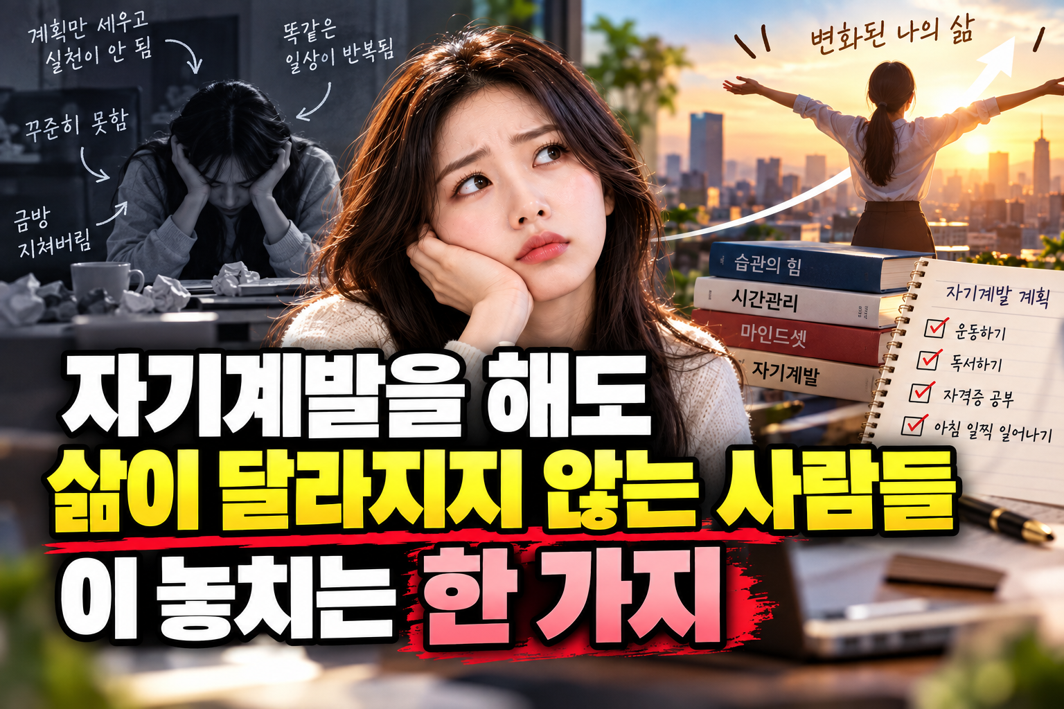 자기계발해도 변하지 않는 삶의 이유